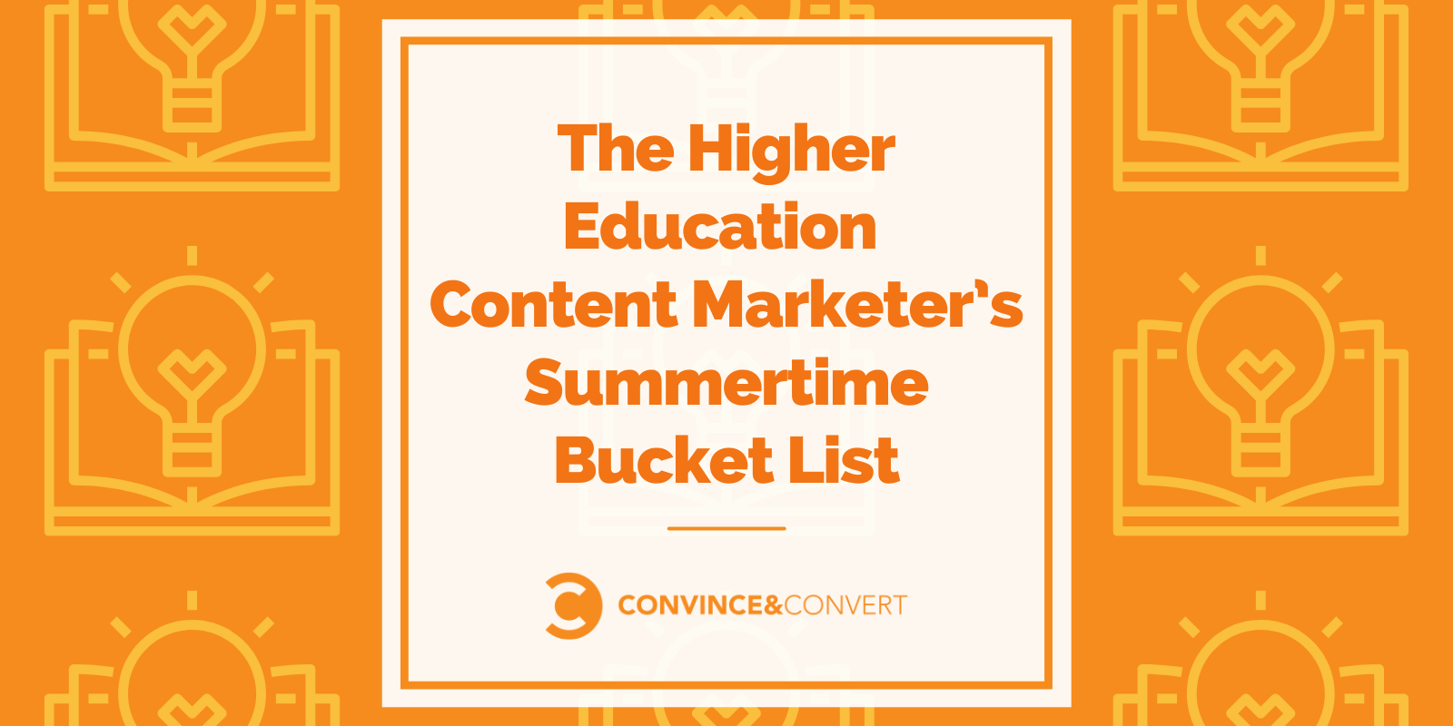 The Elevated Education Hiss material Marketer’s Summertime Bucket List