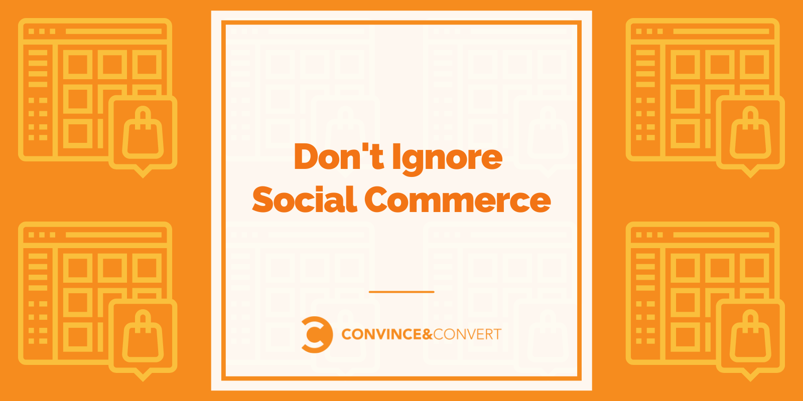 Kind now not Ignore Social Commerce